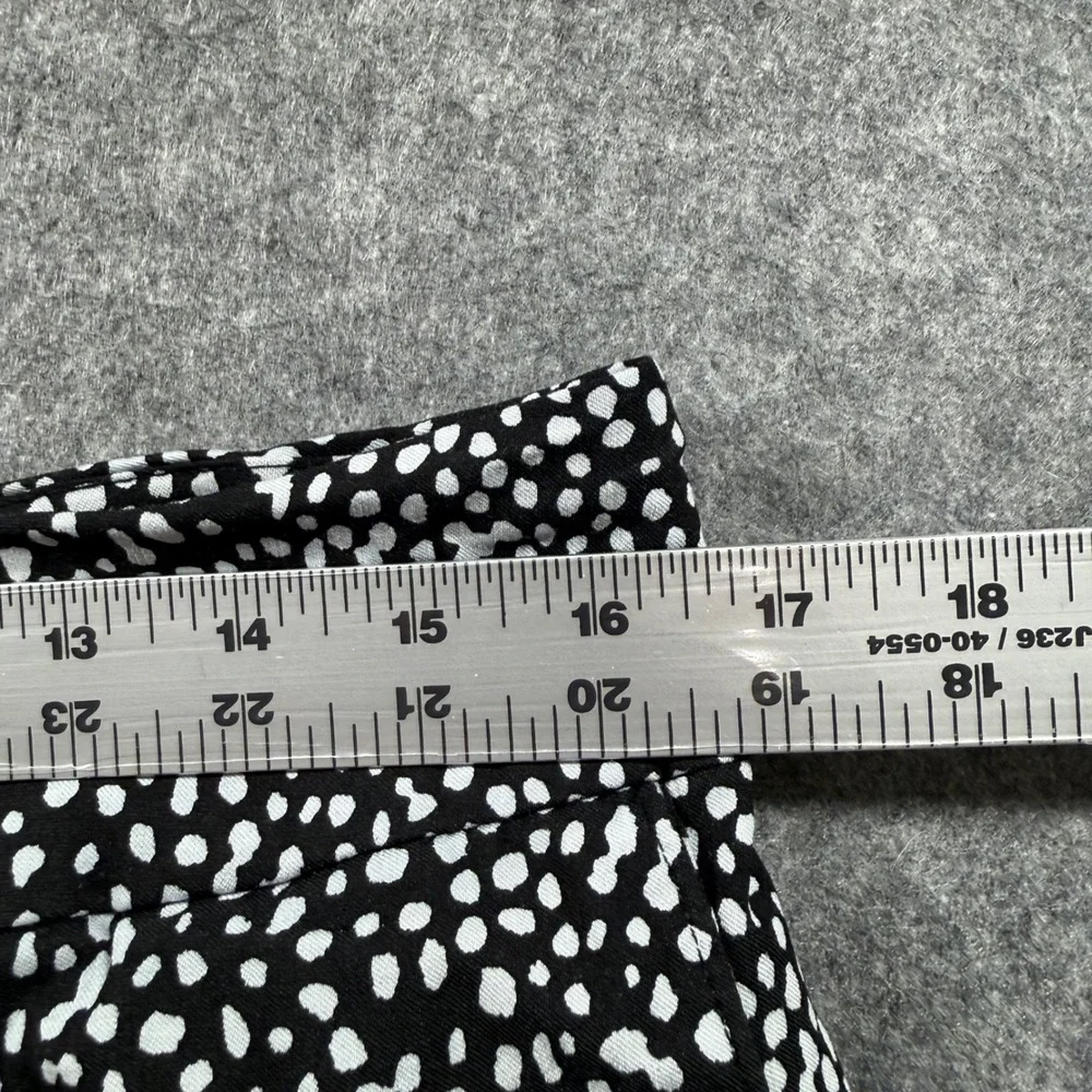 Hope & Harlow Skort Women 14P Black White Polka Dot Excellent Mini Active